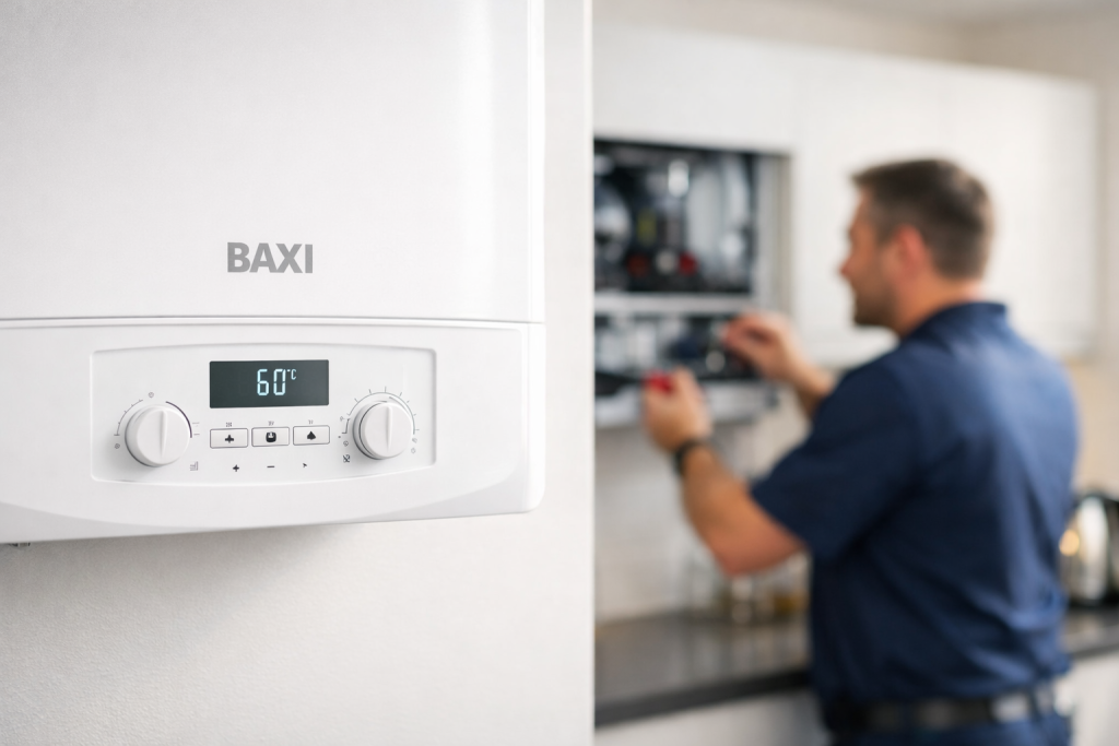Baxi boiler in modern kitchen setting